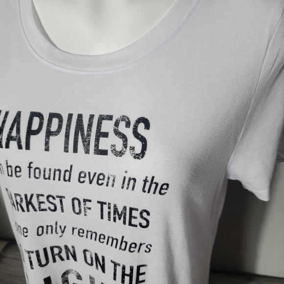 Harry Potter‎ White Crew Neck Shirt Size XXL Happiness Can Be Found Short Sleeve - Picture 8 of 8